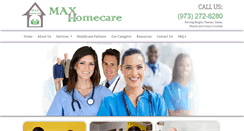 Desktop Screenshot of maxhomecare.net